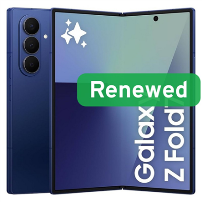 Samsung Renewed  |  Grade A  |  Galaxy Z Fold 7  |  256 GB  |  Blue Shadow  |  5G  |  O