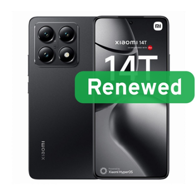 Xiaomi Renewed  |  Grade A  |  14T  |  256 GB  |  Titan Black  |  5G  |  O