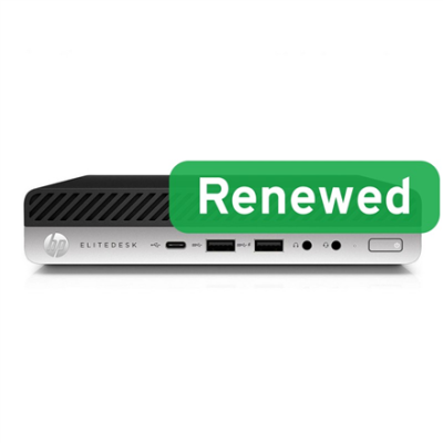 HP Renewed  |  Grade C  |  EliteDesk 800 G5 Desktop Mini  |  Intel Core I5-9500  |  8GB  |  UHD Graphics 630  |  512 GB  |  WiFi  |  Windows 11 Pro