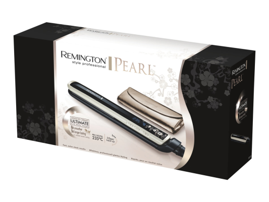 Remington  |  PEARL Hair Straightener  |  S9500  |  Warranty 24 month(s)  |  Ceramic heating system  |  Display Digital display  |  Temperature (min) 150 °C  |  Temperature (max) 235 °C  |  Black