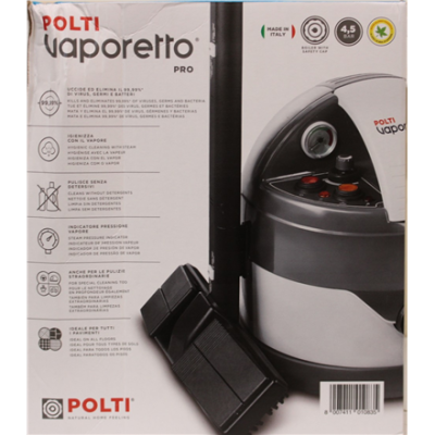SALE OUT. Polti  |  Steam cleaner  |  Vaporetto Eco Pro 3.0  |  Power 2000 W  |  Steam pressure 4.5 bar  |  Water tank capacity 2 L  |  Grey  |  DAMAGED PACKAGING  |  Warranty 24 month(s)
