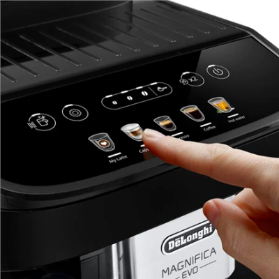 Delonghi  |  Automatic Coffee Maker  |  ECAM290.61.B Magnifica Evo  |  Pump pressure 15 bar  |  Built-in milk frother  |  Automatic  |  1450 W  |  Black