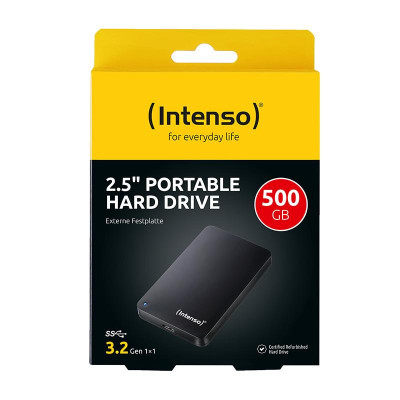 External HDD | INTENSO | 500GB | USB 3.0 | Colour Black | 6021530