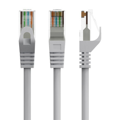 PATCH CABLE CAT6 UTP 0.5M / GREY PP6U-0.5M GEMBIRD