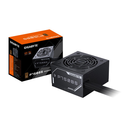 Power Supply | GIGABYTE | GP-P750BS | 750 Watts | Efficiency 80 PLUS BRONZE | PFC Active | MTBF 100000 hours | GP-P750BS