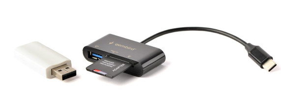 MEMORY READER USB-C SD / COMBO UHB-CR3-02 GEMBIRD