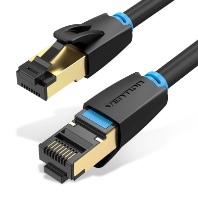 PATCH CABLE CAT.8 SFTP / 0.5M BLACK IKABD VENTION