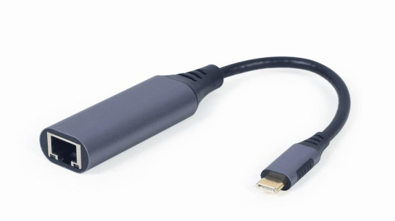 I / O ADAPTER USB-C TO LAN / GREY A-USB3C-LAN-01 GEMBIRD