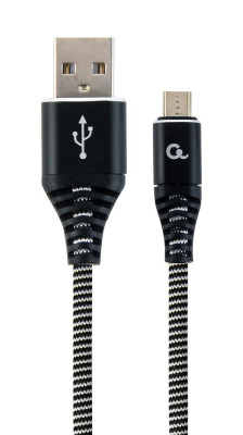 CABLE USB2 TO MICRO-USB 1M / CC-USB2B-AMMBM-1M-BW GEMBIRD