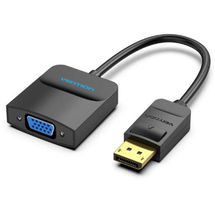 I / O ADAPTER DP TO VGA / 0.15M BLACK HBFBB VENTION