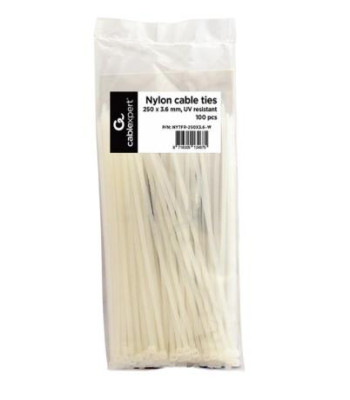 CABLE ACC TIES NYLON 100PCS / NYTFR-250X3.6-W GEMBIRD