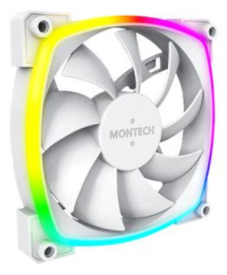 CASE FAN 120MM / AX120 PWM WHITE 3 IN 1 MONTECH