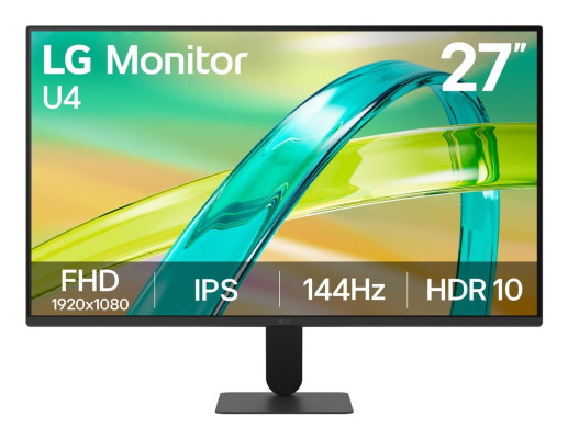 LCD Monitor | LG | 27 " | 1920 x 1080 pixels | Full HD | Native aspect ratio 16:9 | LCD | Flat | 27U411B-B