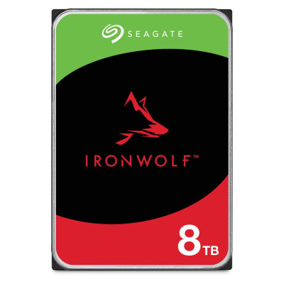 HDD | SEAGATE | IronWolf | 8TB | SATA 3.0 | 256 MB | 7200 rpm | Discs / Heads 5 / 10 | 3,5" | ST8000VN004