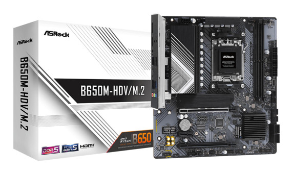 Mainboard | ASROCK | AMD B650 | SAM5 | Micro-ATX | Memory DDR5 | Memory slots 2 | 1xPCI-Express 4.0 1x | 2xPCI-Express 4.0 16x | 1xM.2 | 1xHDMI | 1xDisplayPort | 1xAudio-In | 1xAudio-Out | 1xMicrophone | 4xUSB 2.0 | 2xUSB 3.2 | 1xUSB-C | 1xRJ45 | B650M-HD