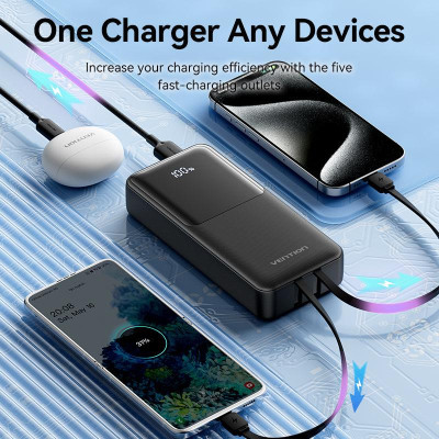 POWER BANK USB 20000MAH 22.5W / BLACK FHPB0 VENTION