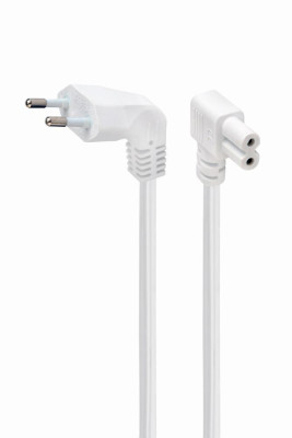 CABLE POWER EU 2.5M ANGLED / PC-184L-VDE-2.5M-W GEMBIRD