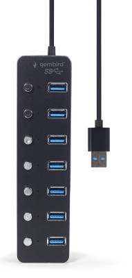 I / O HUB USB3 7PORT / UHB-U3P7P-01 GEMBIRD