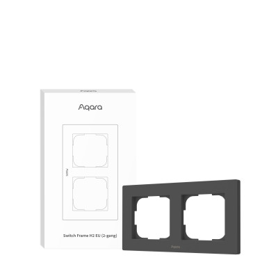 SMART SWITCH FRAME H2 (2-GANG) / GRAY FE-X01D-G AQARA