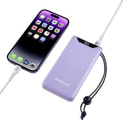 POWER BANK USB 10000MAH QC3.0 / PURPLE F10000 7332033 INTENSO
