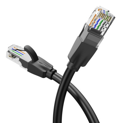 PATCH CABLE CAT.6 UTP / 0.5M BLACK IBEBD VENTION