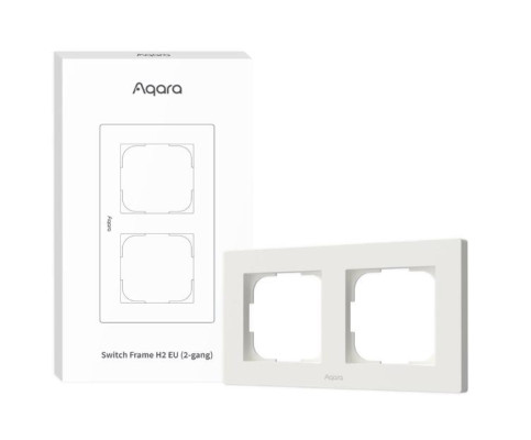 SMART SWITCH FRAME H2 (2-GANG) / WHITE FE-X01D-W AQARA