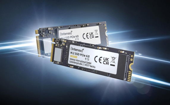 SSD | INTENSO | MI500 | 500GB | M.2 | NVMe | 3D NAND | Write speed 4000 MBytes / sec | Read speed 5300 MBytes / sec | 4mm | TBW 300 TB | MTBF 1500000 hours | 3836450