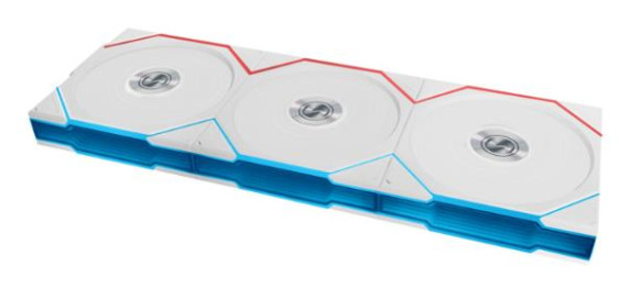 CASE FAN 120MM WRL 3PCS / G99.12TLLCD1W3W.00 LIAN LI