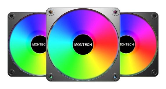 CASE FAN 120MM GF120 V2 / ARGB PWM 3I1(B) MONTECH