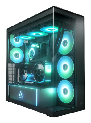 Case | ARCTIC | EATX | Black | Midi Tower | PC | Xtender VG (Mirror Black) | ACPCC00019A