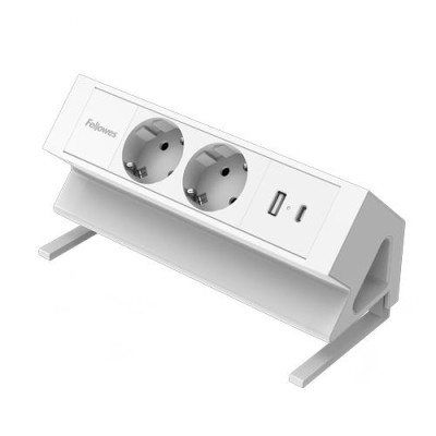 POWER DESK 2 TYPE F / WHITE 100137183 FELLOWES
