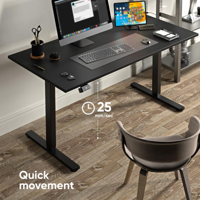 DESK FRAME MOTORISED / BLACK WDF221E-B ONKRON