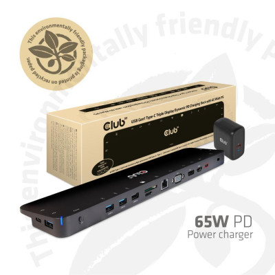 NB ACC DOCKING STATION / USB-C 65W CSV-1564W65 CLUB3D