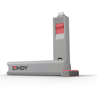 USB PORT TYPE-C BLOCKER 4PACK / PINK 40425 LINDY