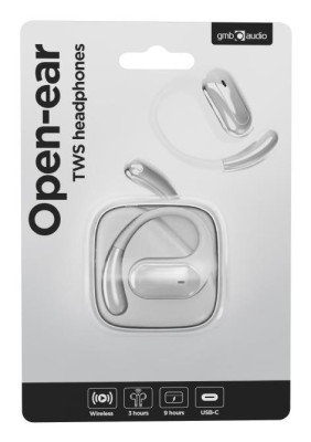 HEADSET BLUETOOTH OPEN EAR / TWS WHITE OWS-01-W GEMBIRD