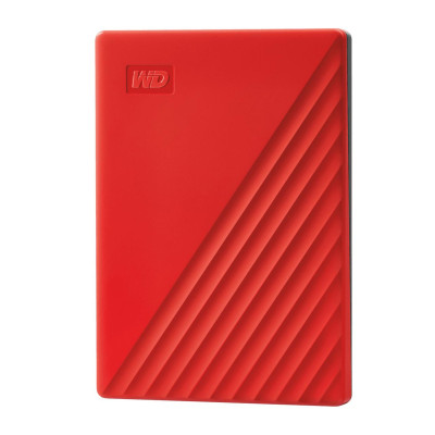 External HDD | WESTERN DIGITAL | My Passport | 4TB | USB 2.0 | USB 3.0 | USB 3.2 | Colour Red | WDBPKJ0040BRD-WESN
