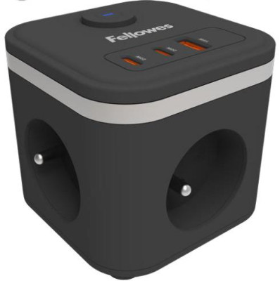 POWER CUBE TYPE F / BLACK 100137167 FELLOWES
