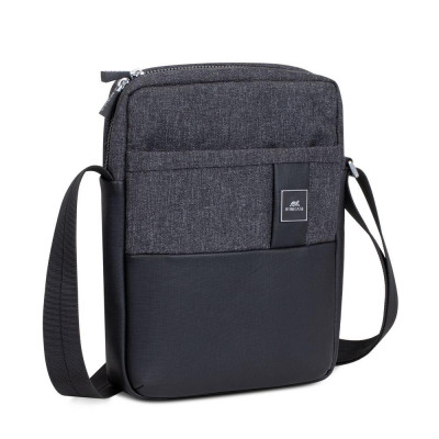 TABLET CASE CROSSBODY 11" / 8811 BLACK MELANGE RIVACASE