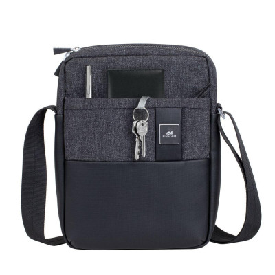 TABLET CASE CROSSBODY 11" / 8811 BLACK MELANGE RIVACASE