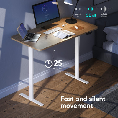 DESK FRAME MOTORISED / WHITE CDF222E-W ONKRON