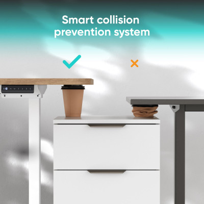 DESK FRAME MOTORISED / WHITE CDF222E-W ONKRON