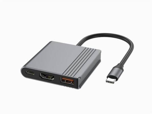 I / O ADAPTER USB-C TO HDMI / USB3 / 3IN1 A-CM-COMBO3-05 GEMBIRD
