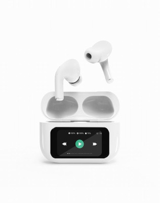 HEADSET BLUETOOTH / WHITE TWS-LCD-ANC-01-W GEMBIRD