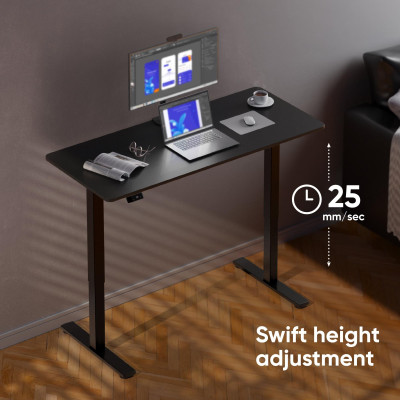 DESK MOTORISED / BLACK WDT221E-B ONKRON