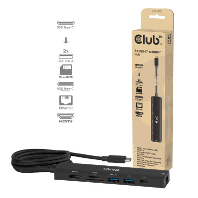 I / O HUB 7IN1 USB-C HDMI / 140W CSV-2555 CLUB3D