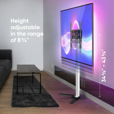 TV SET ACC FLOOR STAND  / 26-65" / WHITE TS1140-W ONKRON