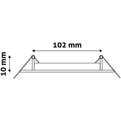 LED built-in panel 6W, 420lm, 4000K, IP20, 120°