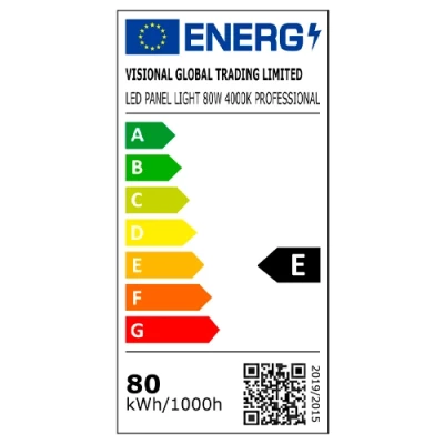 LED панель с OSRAM диодами 60x120 cm, 80W, 4000K, Professional+