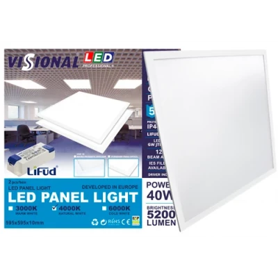 LED Panel UGR19 with PHILIPS diodes 60x60 cm, 40W, 4000K, Professional+