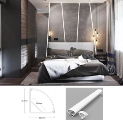 Stūra anodēts alumīnija profils LED lentei